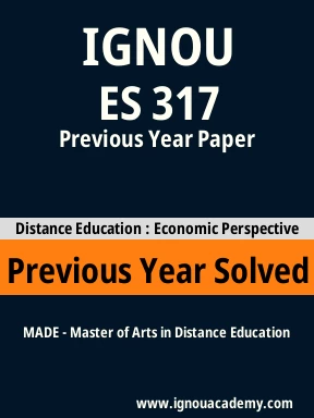ES 317 Previous Year Solved Question Paper