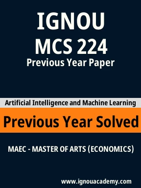 MCS 224 Previous Year Solved Question Paper