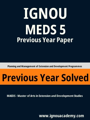 MEDS 5 Previous Year Solved Question Paper