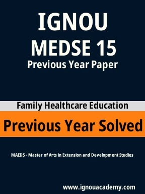 MEDSE 15 Previous Year Solved Question Paper