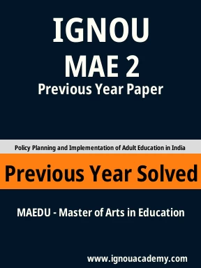 MAE 2 Previous Year Solved Question Paper