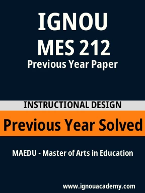 MES 212 Previous Year Solved Question Paper