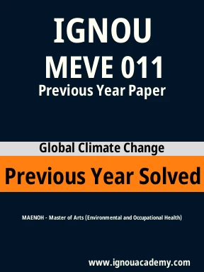 MEVE 011 Previous Year Solved Question Paper