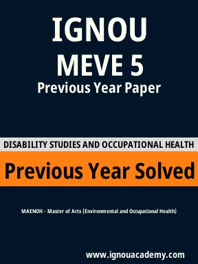 MEVE 5 Previous Year Solved Question Paper