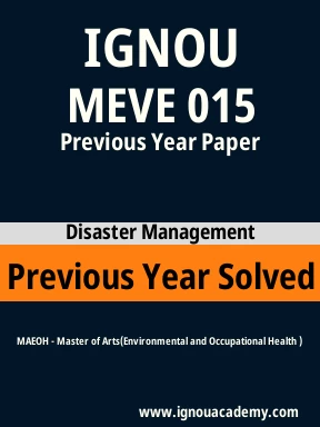 MEVE 015 Previous Year Solved Question Paper