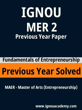 MER 2 Previous Year Solved Question Paper