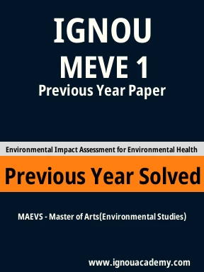 MEVE 1 Previous Year Solved Question Paper