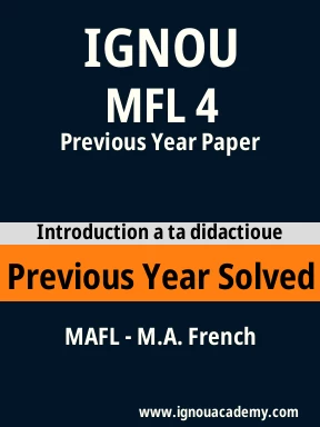 MFL 4 Previous Year Solved Question Paper