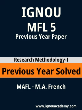 MFL 5 Previous Year Solved Question Paper