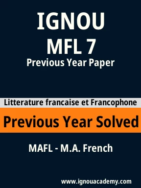 MFL 7 Previous Year Solved Question Paper