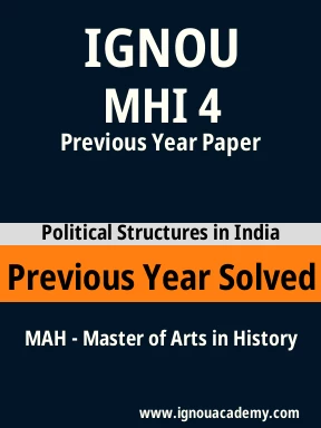 MHI 4 Previous Year Solved Question Paper