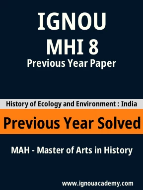 MHI 8 Previous Year Solved Question Paper