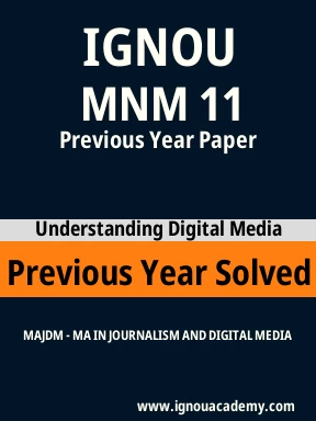 MNM 11 Previous Year Solved Question Paper