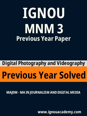  MNM 3 Previous Year Solved Question Paper