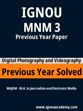  MNM 3 Previous Year Solved Question Paper
