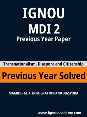 MDI 2 Previous Year Solved Question Paper