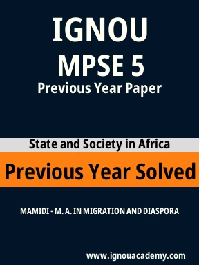 MPSE 5 Previous Year Solved Question Paper