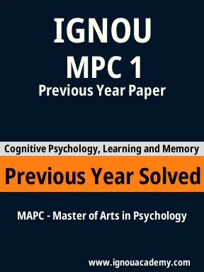 MPC 1 Previous Year Solved Question Paper
