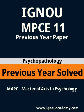 MPCE 11 Previous Year Solved Question Paper