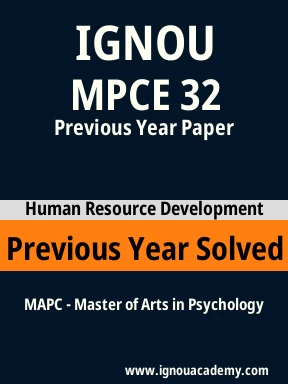MPCE 32 Previous Year Solved Question Paper