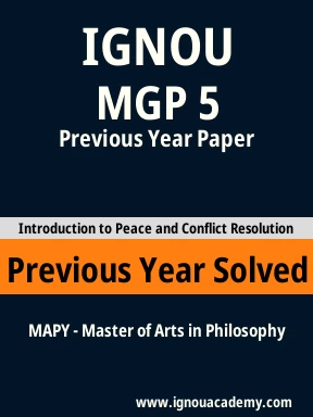 MGP 5 Previous Year Solved Question Paper