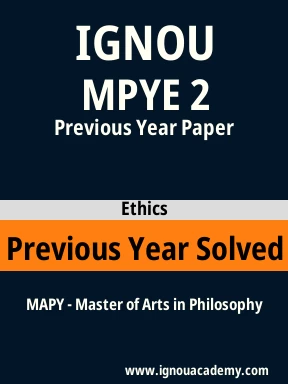 MPYE 2 Previous Year Solved Question Paper