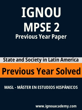 MPSE 2 Previous Year Solved Question Paper
