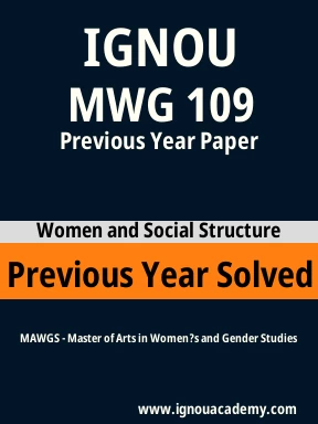 MWG 109 Previous Year Solved Question Paper
