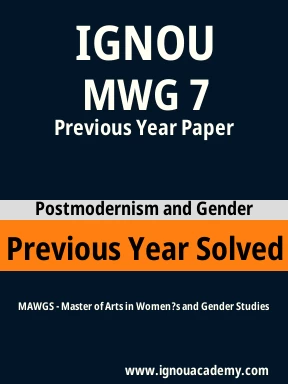 MWG 7 Previous Year Solved Question Paper