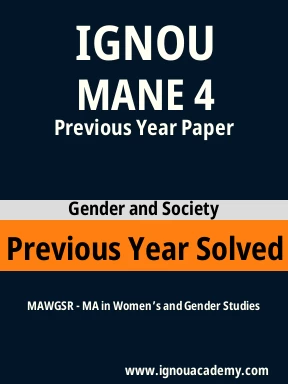 MANE 4 Previous Year Solved Question Paper