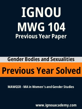 MWG 104 Previous Year Solved Question Paper
