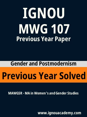 MWG 107 Previous Year Solved Question Paper