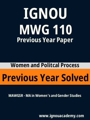 MWG 110 Previous Year Solved Question Paper