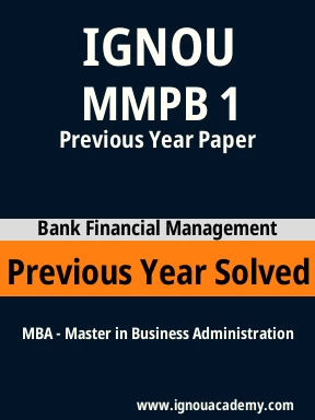 MMPB 1 Previous Year Solved Question Paper