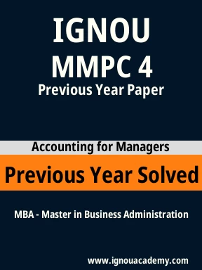 MMPC 4 Previous Year Solved Question Paper