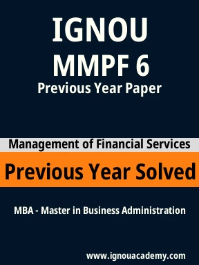 MMPF 6 Previous Year Solved Question Paper