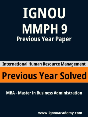 MMPH 9 Previous Year Solved Question Paper