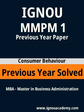 MMPM 1 Previous Year Solved Question Paper