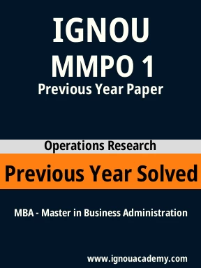 MMPO 1 Previous Year Solved Question Paper