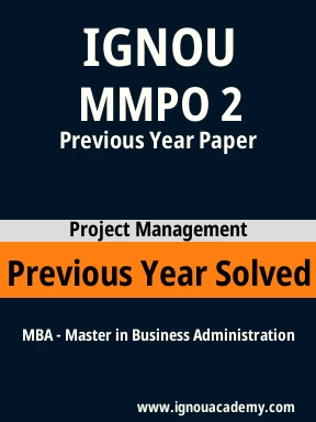 MMPO 2 Previous Year Solved Question Paper