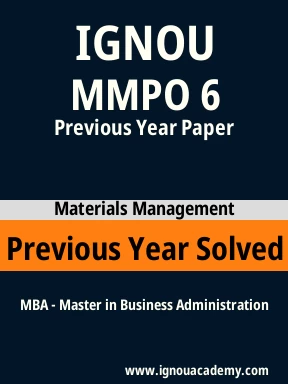 MMPO 6 Previous Year Solved Question Paper