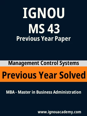 MS 43 Previous Year Solved Question Paper