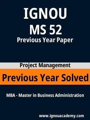 MS 52 Previous Year Solved Question Paper