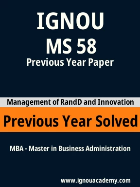 MS 58 Previous Year Solved Question Paper