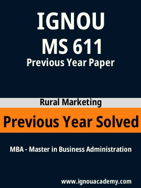 MS 611 Previous Year Solved Question Paper