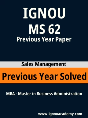 MS 62 Previous Year Solved Question Paper