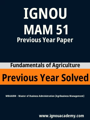 MAM 51 Previous Year Solved Question Paper