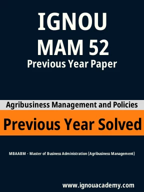 MAM 52 Previous Year Solved Question Paper
