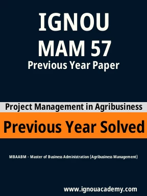 MAM 57 Previous Year Solved Question Paper