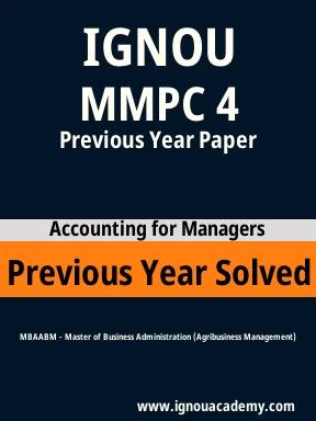 MMPC 4 Previous Year Solved Question Paper